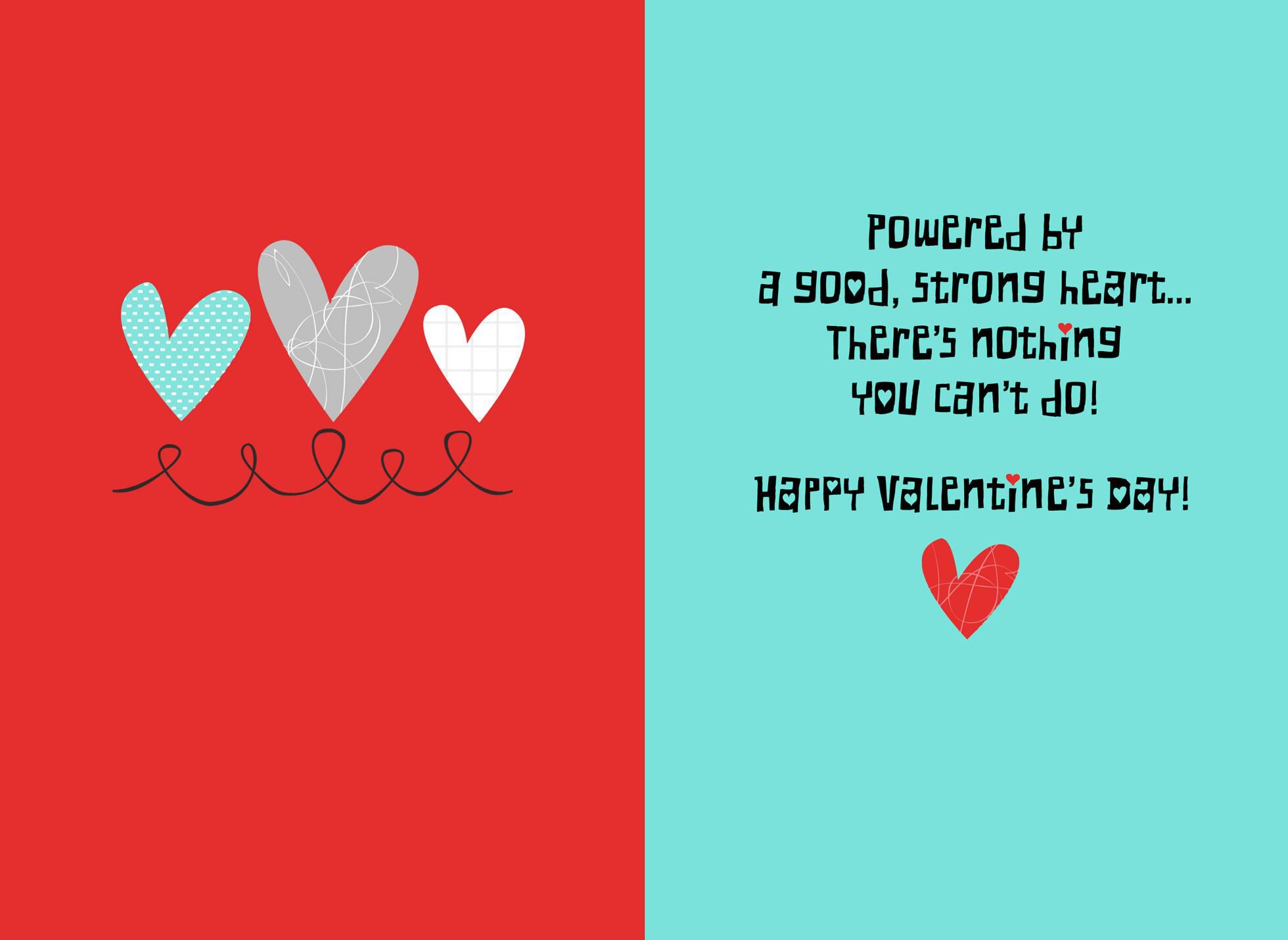 Robot Valentine's Day Card for Kids With Sound