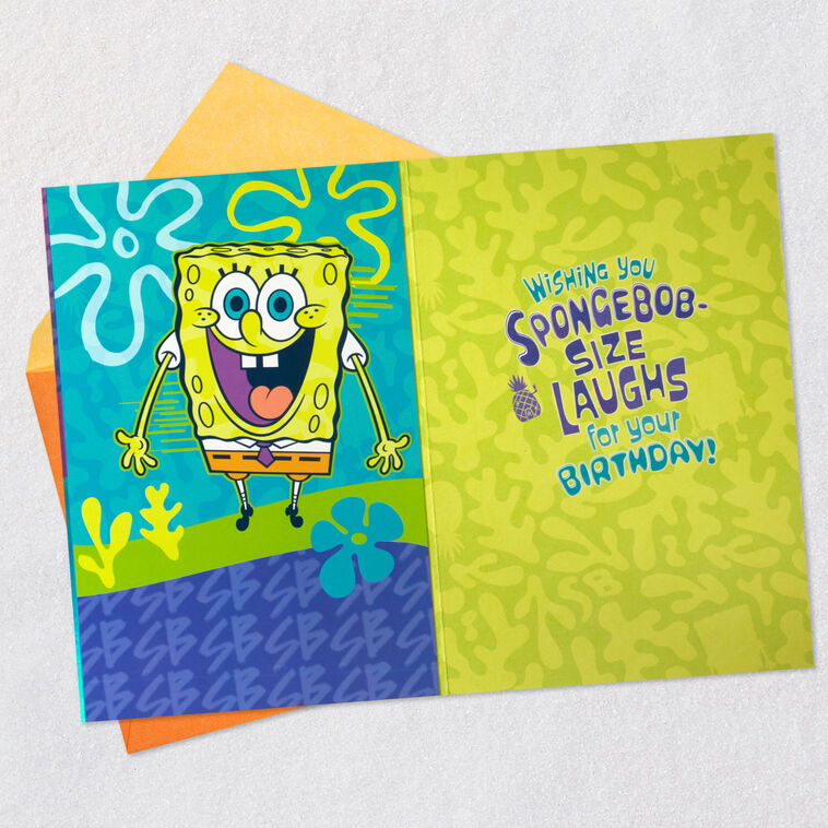 Nickelodeon SpongeBob SquarePants Wishing You Laughs Birthday Card, , large image number 3