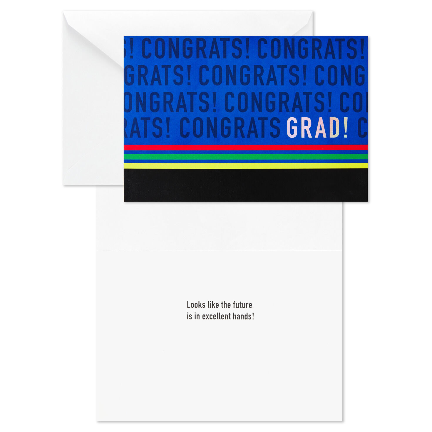 Assorted Bold and Iridescent Graduation Cards Bulk Pack Card Front with Sentiment image number 7