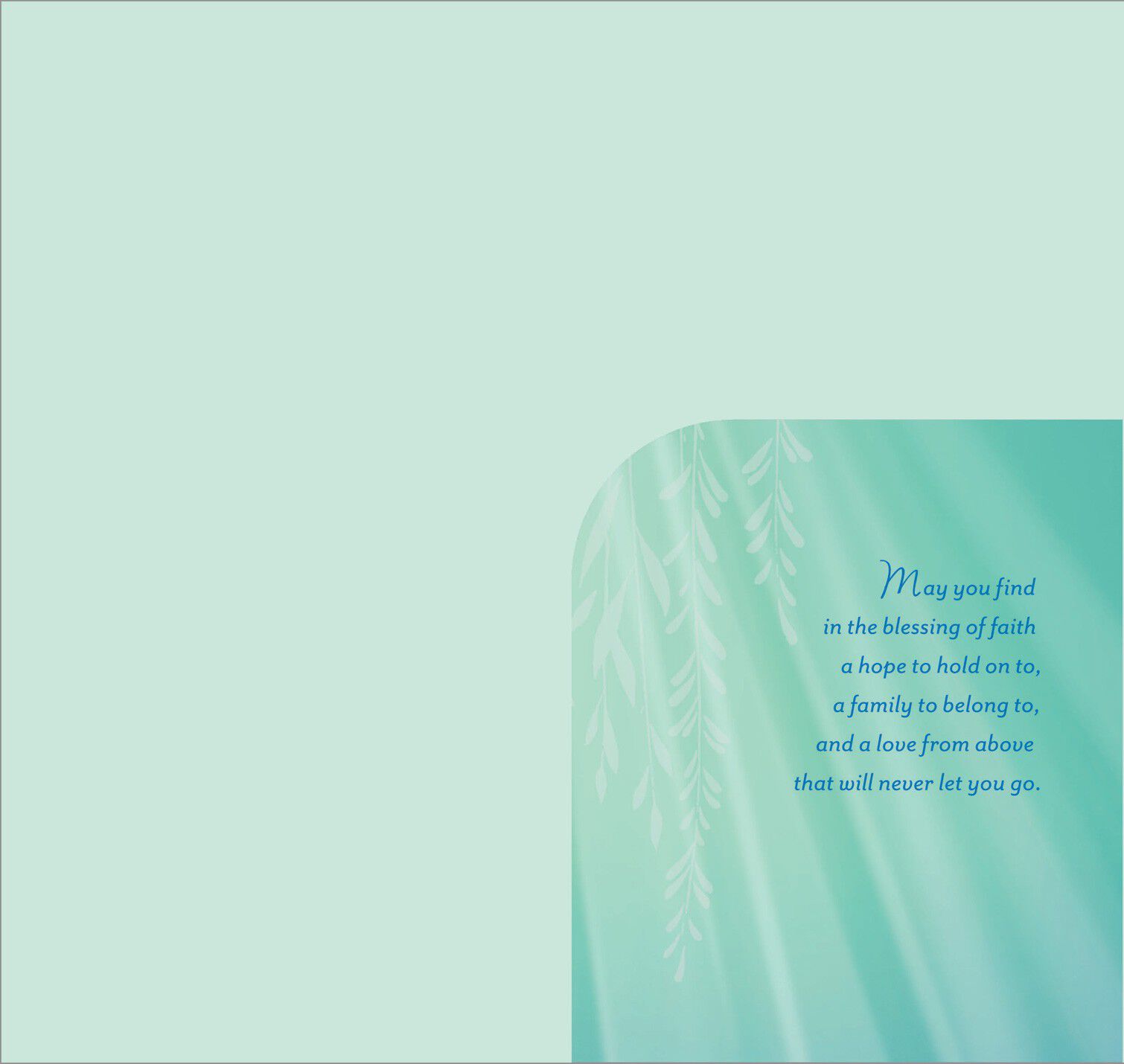 Blessing of Faith Confirmation Money Holder Card