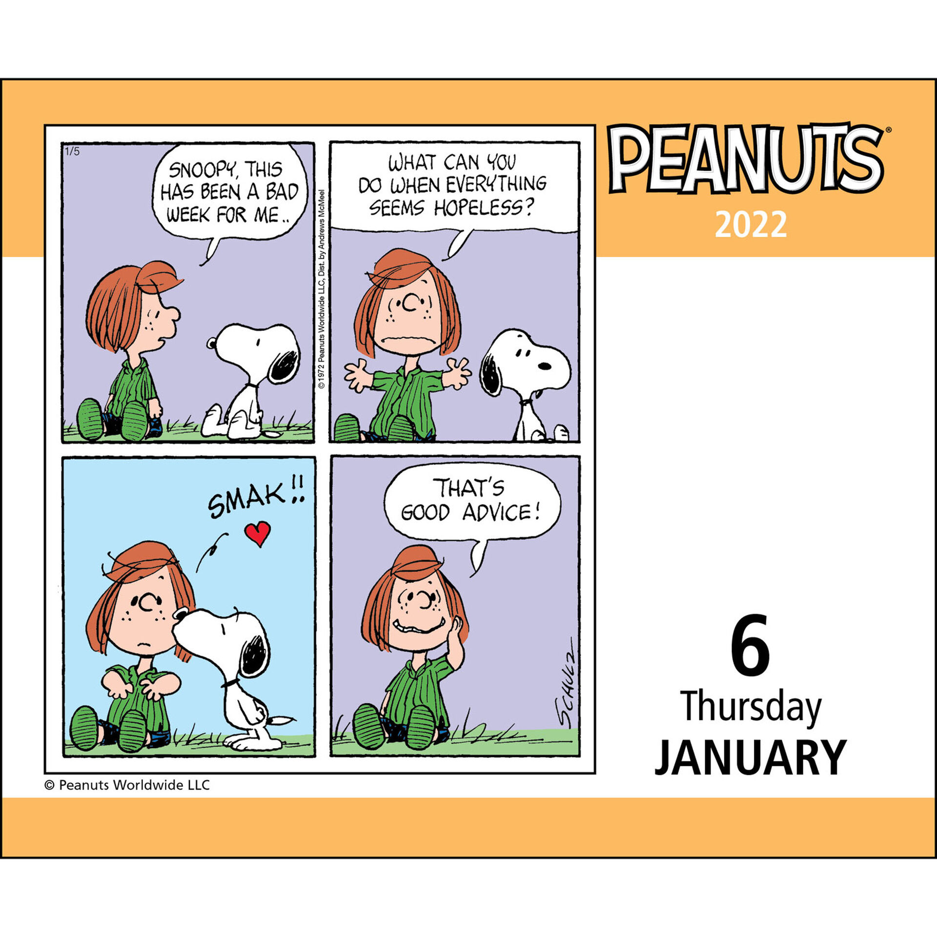Peanuts Daily Desktop Calendar, 2022 Calendars & Planners Hallmark