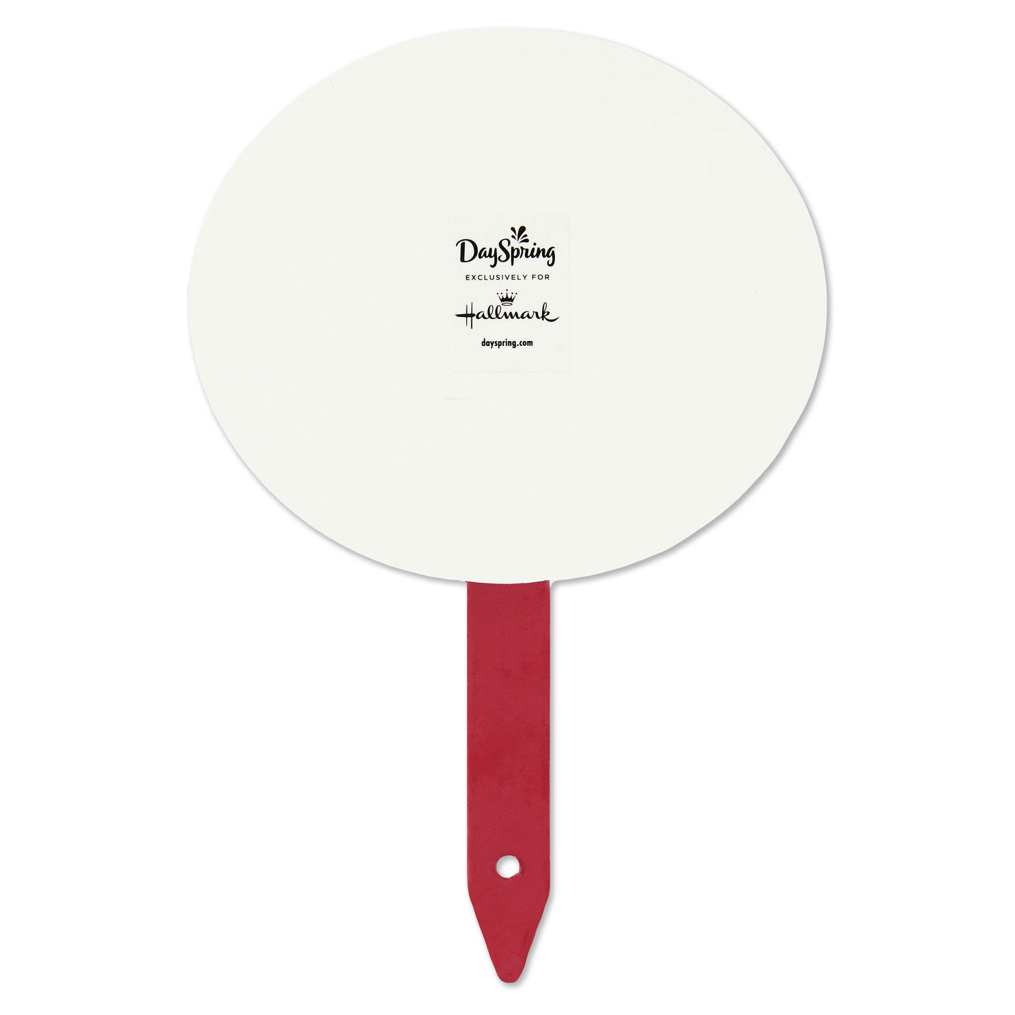 Oval Garden Stake With Faith Message back image number 2