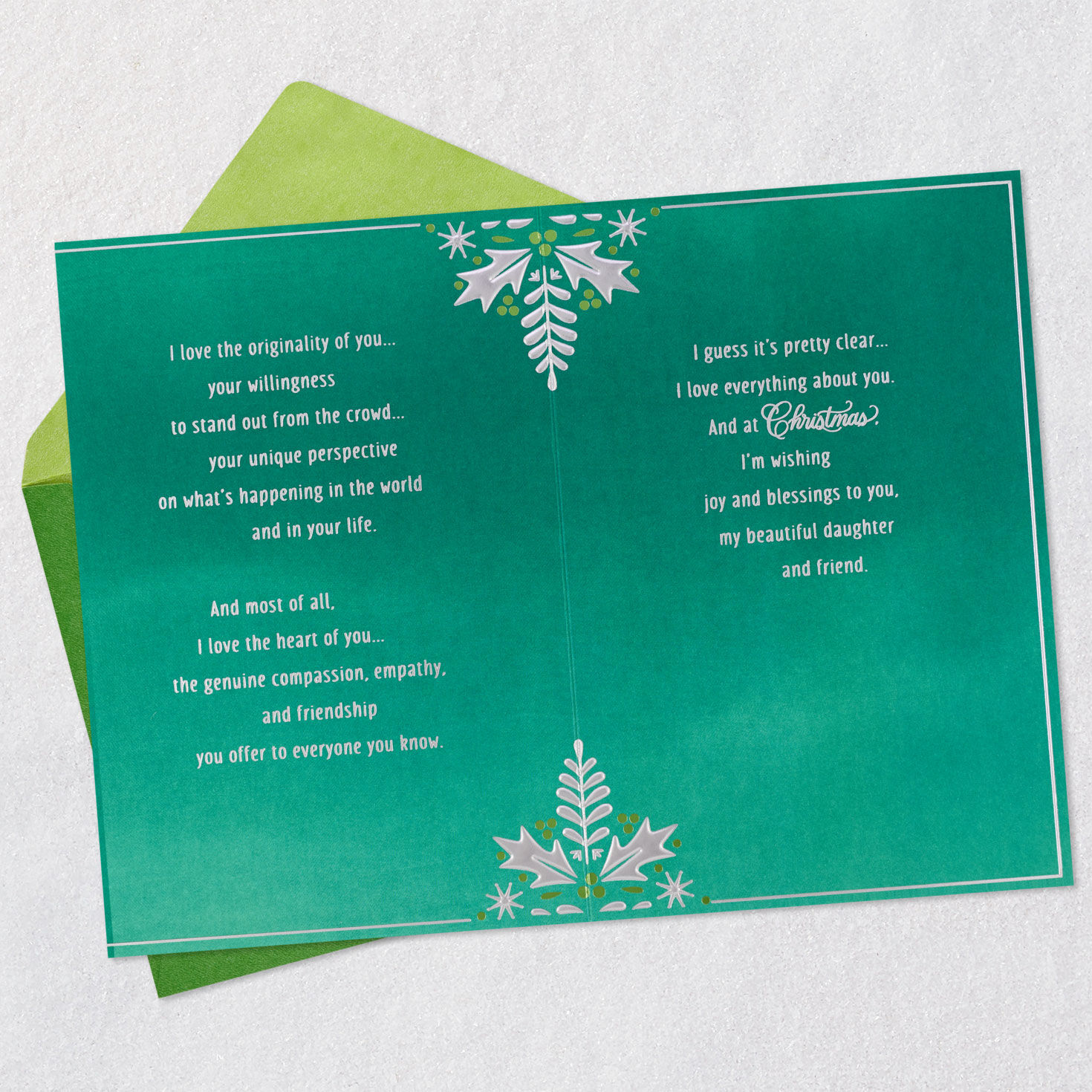 What I Love About You Christmas Card for Daughter for only USD 5.99 | Hallmark