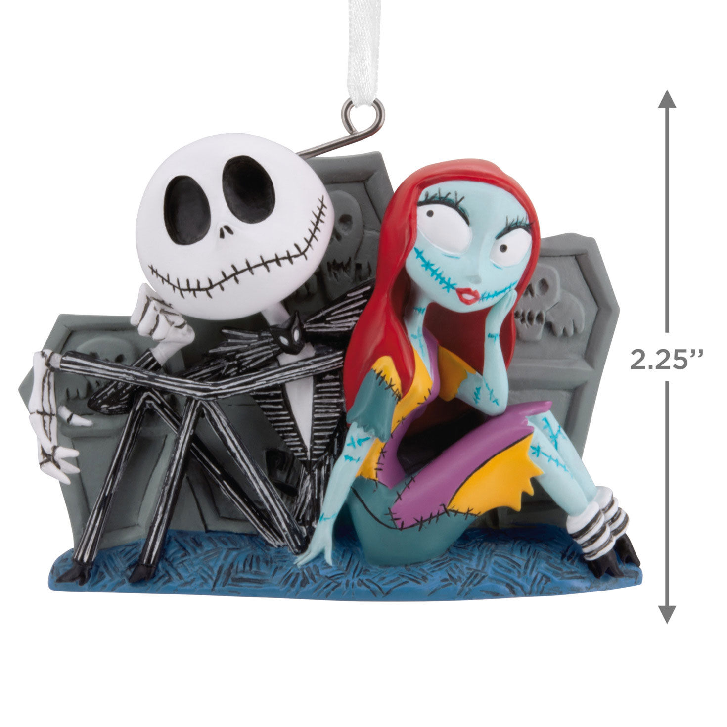 Disney Tim Burton's The Nightmare Before Christmas Jack and Sally With Tombstones Hallmark Ornament for only USD 11.49 | Hallmark