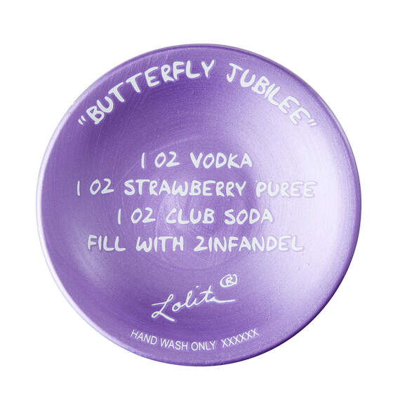 Lolita Butterfly Jubilee Handpainted Wine Glass, 15 oz., , large image number 4