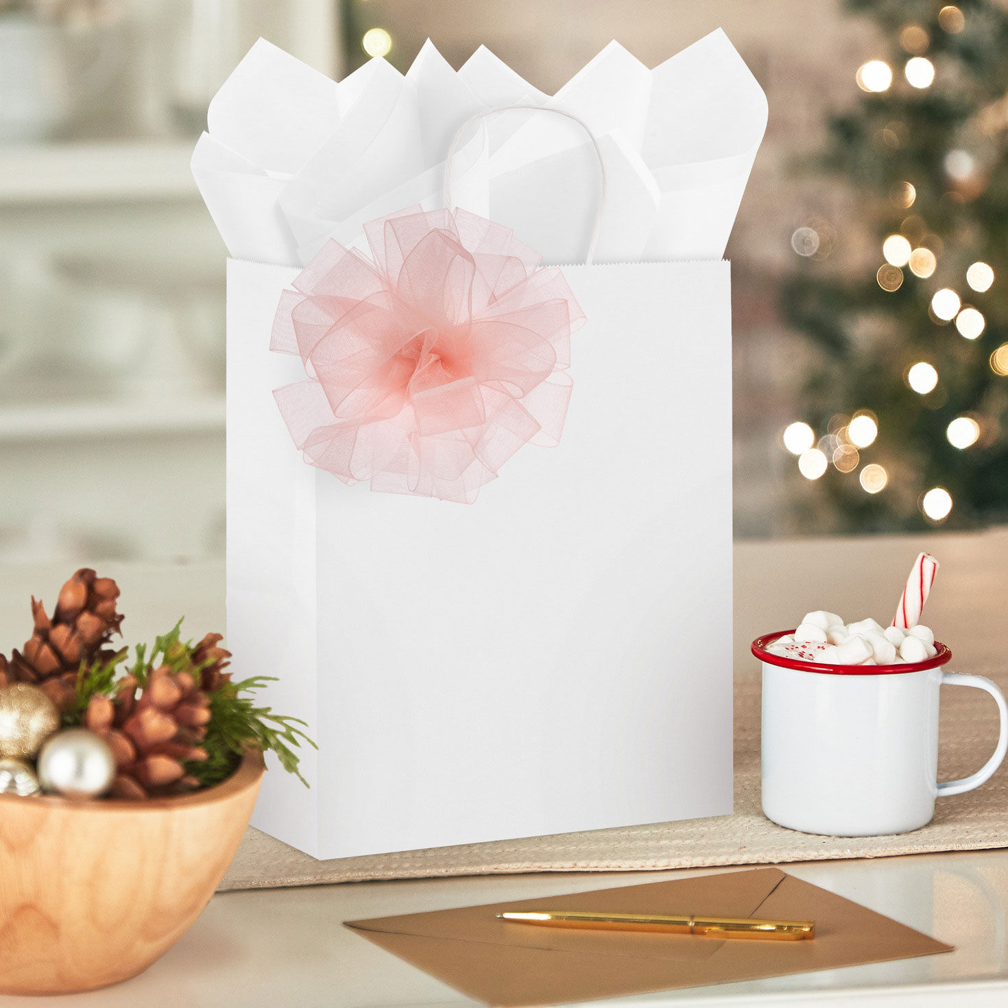 4.6" Light Pink Sheer Ribbon Gift Bow for only USD 1.99 | Hallmark