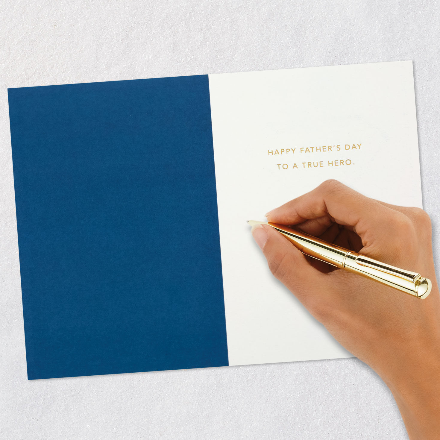 Quilled Paper Superman Shield Handmade Father's Day Card Card Front Detail image number 6