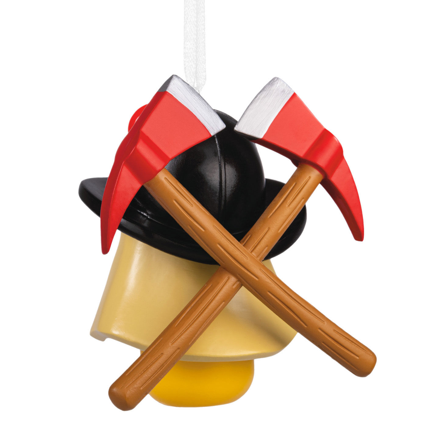 Firefighter Hat and Gear Christmas Ornament Back image number 6