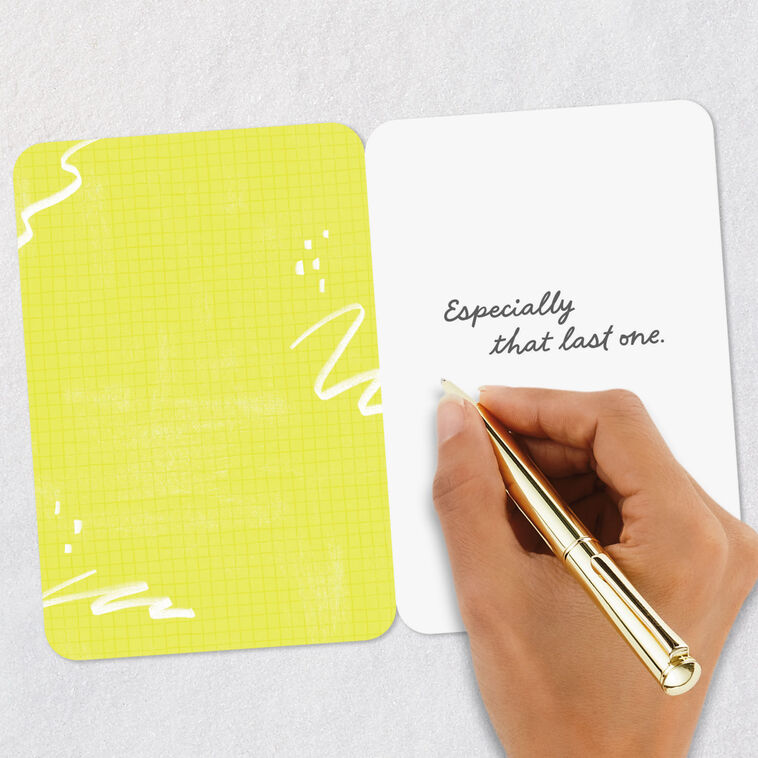 Don't Forget Checklist Love Card Signing card image number 6