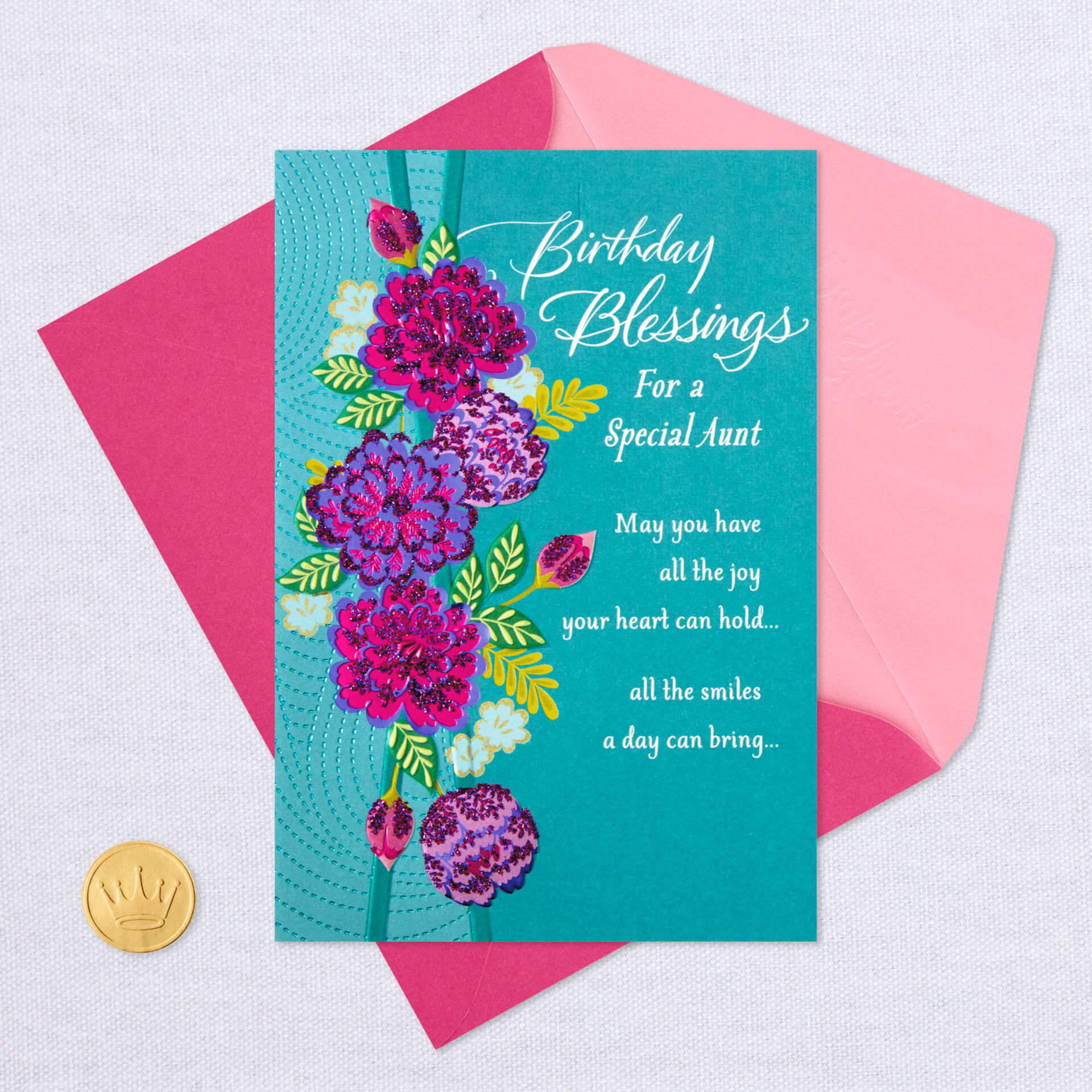 All The Joy Your Heart Can Hold Religious Birthday Card For Aunt