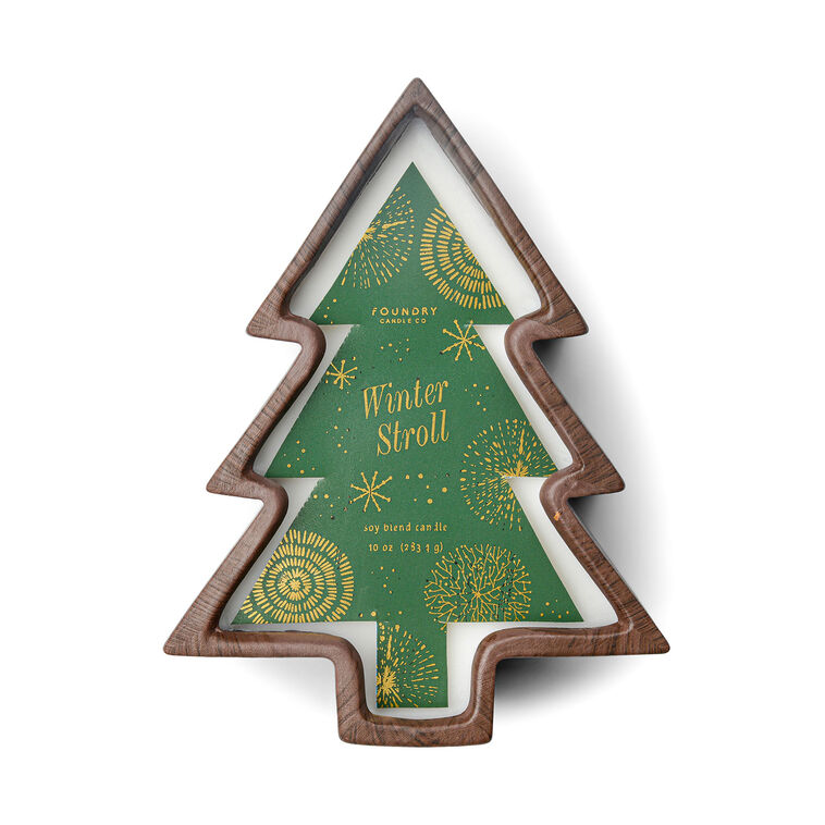 Foundry Winter Stroll Scented Christmas Tree Candle, 10 oz.