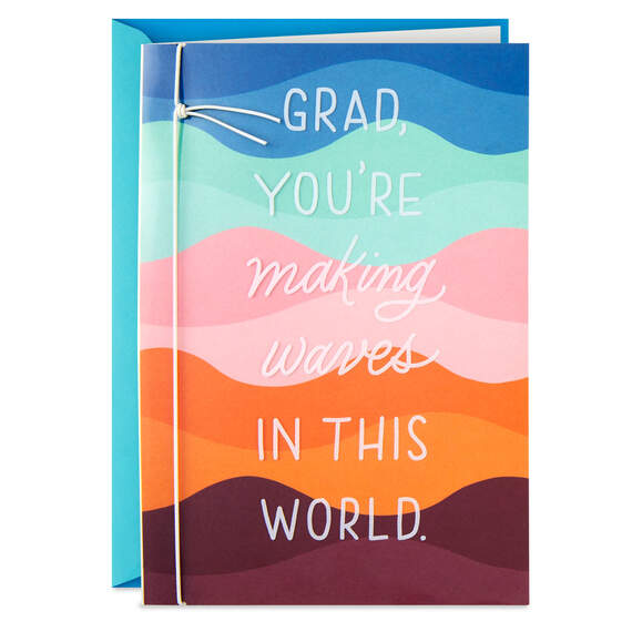 You're Making Waves That Inspire Graduation Card, , large image number 1