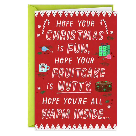 Rhyming Holiday Wishes Funny Christmas Card