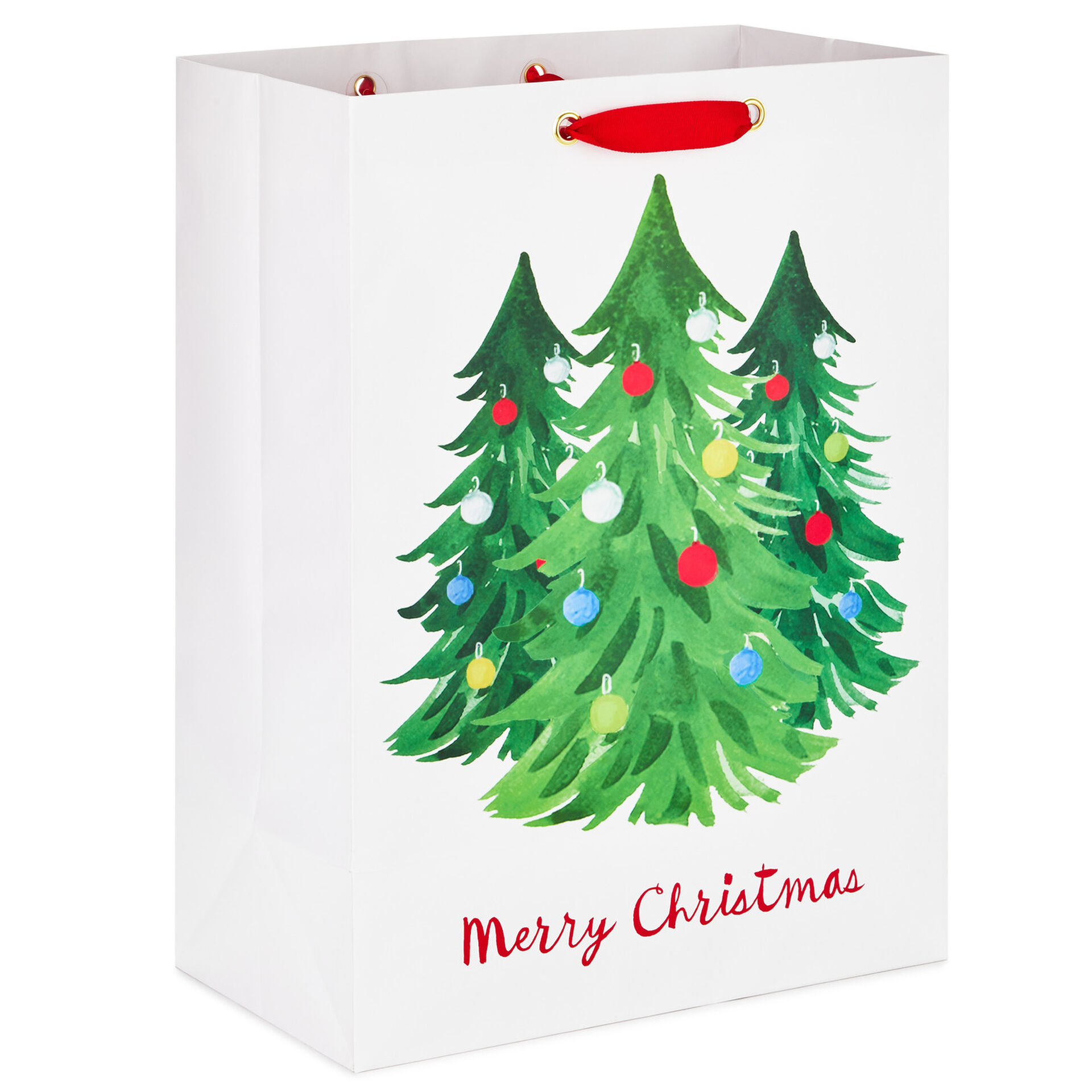 20" Jumbo Trio of Trees Christmas Gift Bag Gift Bags Hallmark