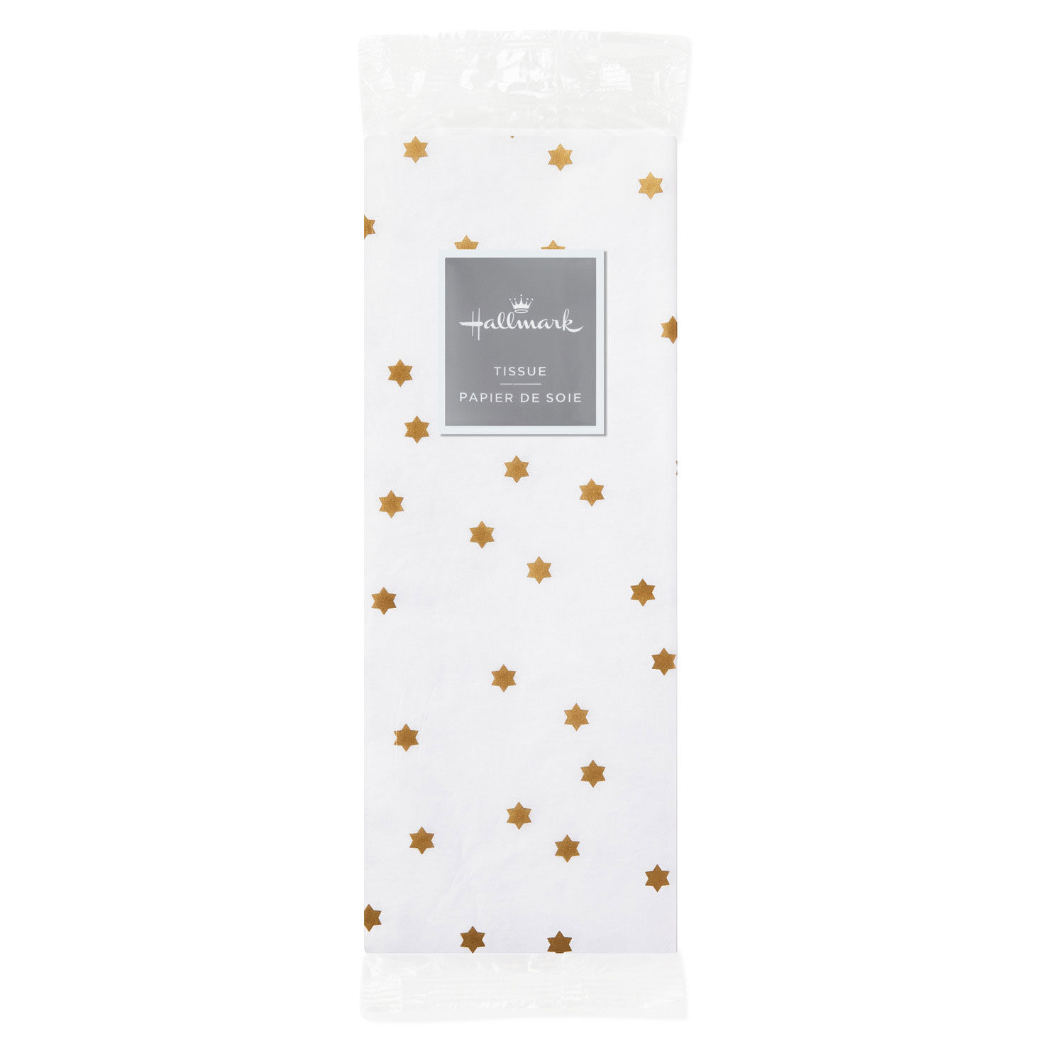 Gold Stars of David on White Tissue Paper package image number 5
