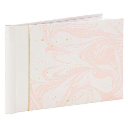 Pink and White Marble Slim Photo Album, 
