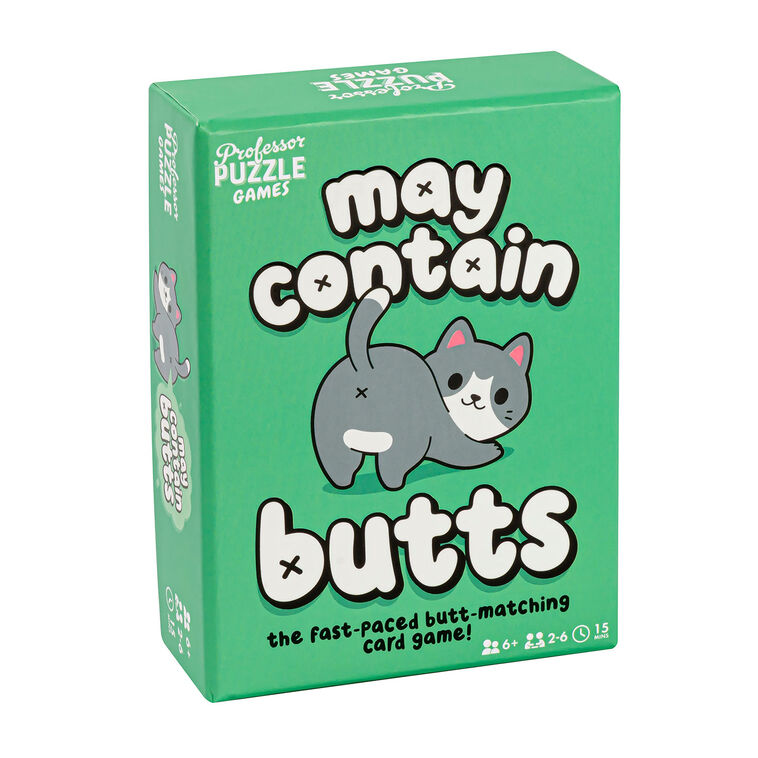 Professor Puzzle May Contain Butts Matching Card Game