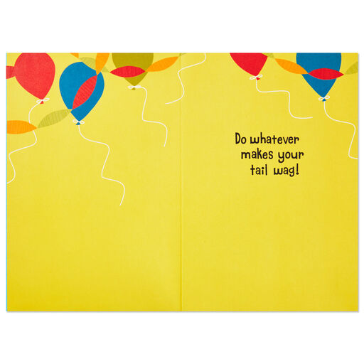 Tail Wag Dog Funny Musical Birthday Card With Motion, 