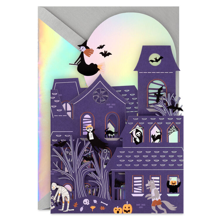 Fold-Out Haunted House Halloween Card - Greeting Cards | Hallmark