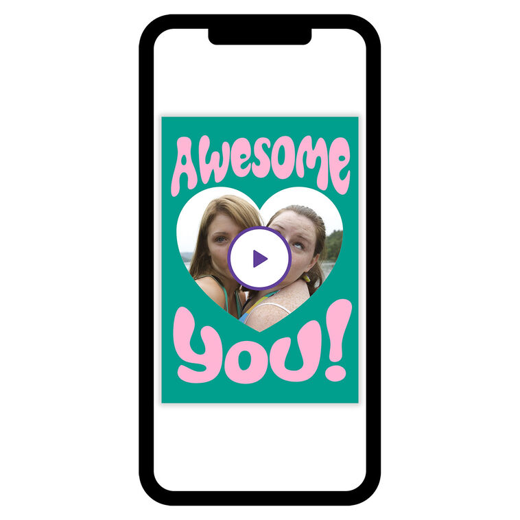 Awesome You Heart Birthday eCard