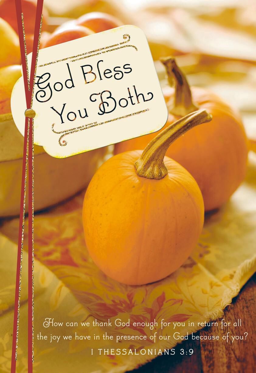 Harvest Blessing Clergy Appreciation Card for Couple