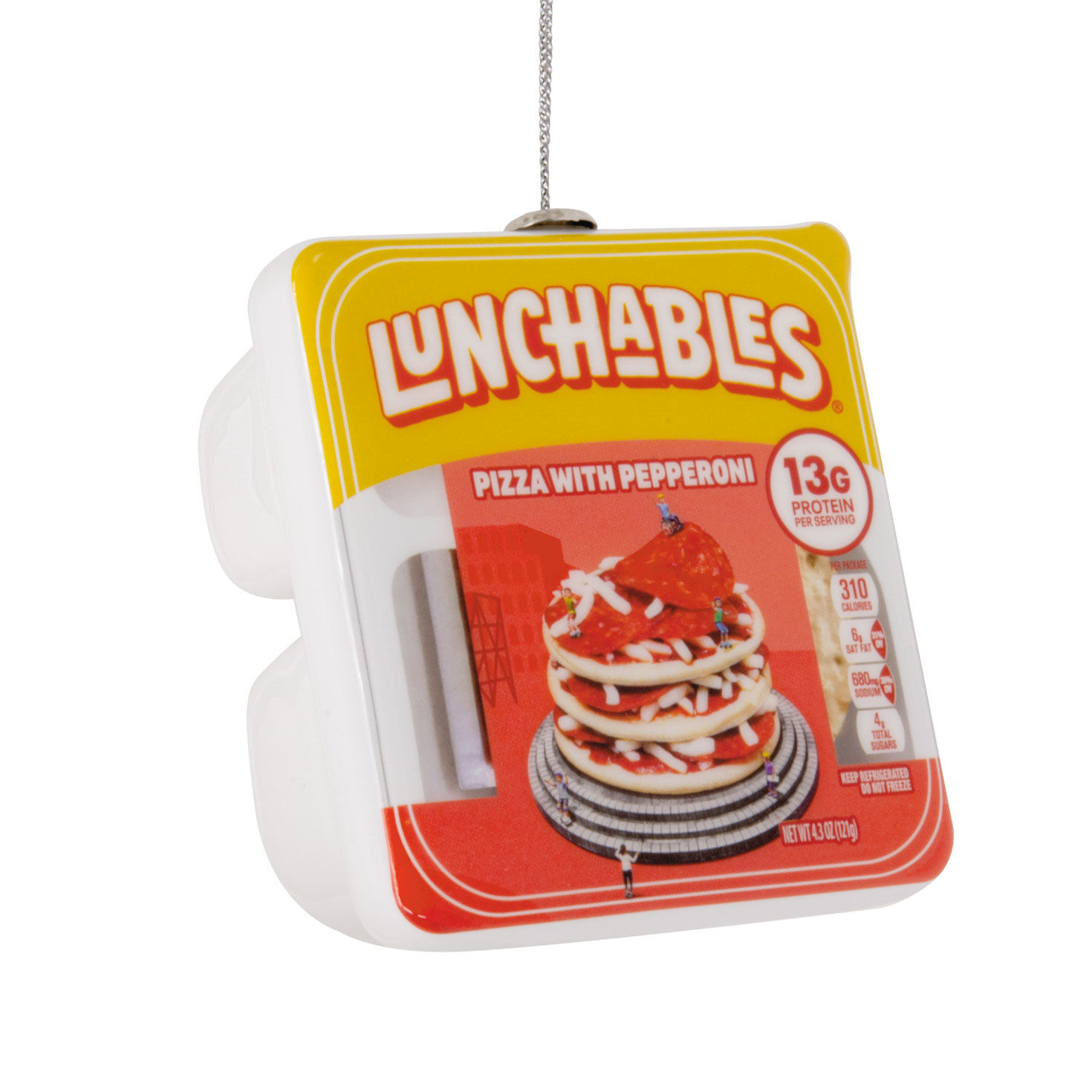 Kraft Lunchables Pizza With Pepperoni Shatterproof Hallmark Ornament