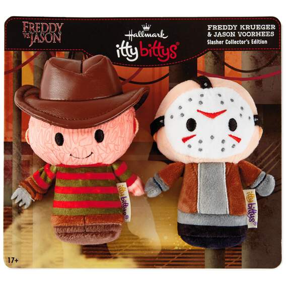 itty bittys® Freddy vs. Jason Freddy Krueger and Jason Voorhees Stuffed Animals, Set of 2, , large image number 2