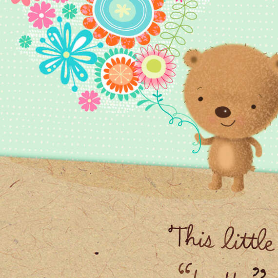 Bear With Flower Bouquet Grandparents Day Card, , large image number 4