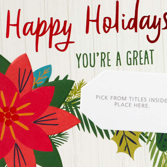 You're Appreciated Customizable Holiday Card With Service Provider Stickers, , large image number 4