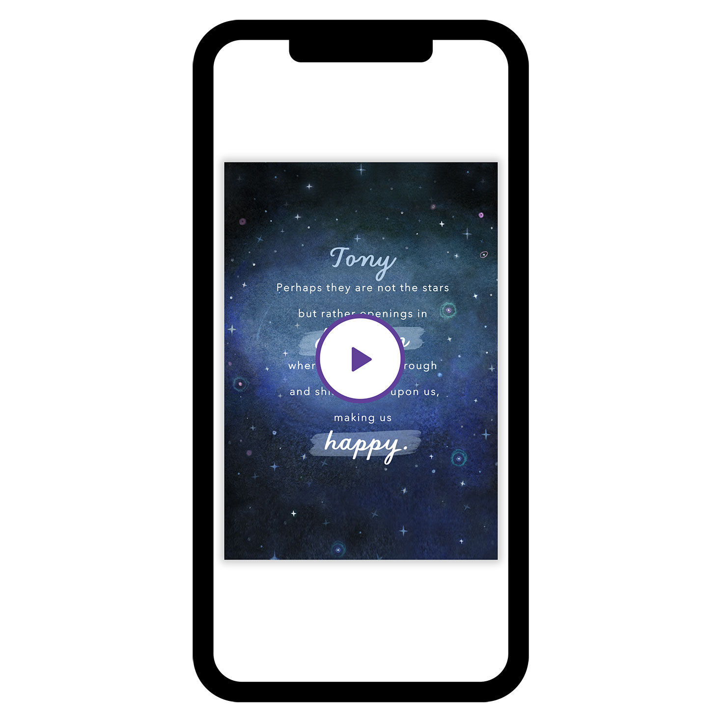 Stars In Heaven Sympathy eCard