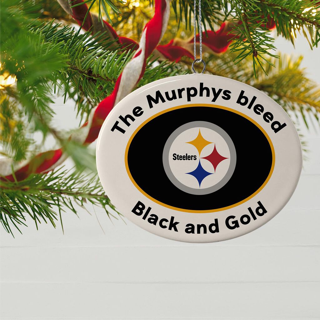 Nfl Football Pittsburgh Steelers Ceramic Personalized Ornament