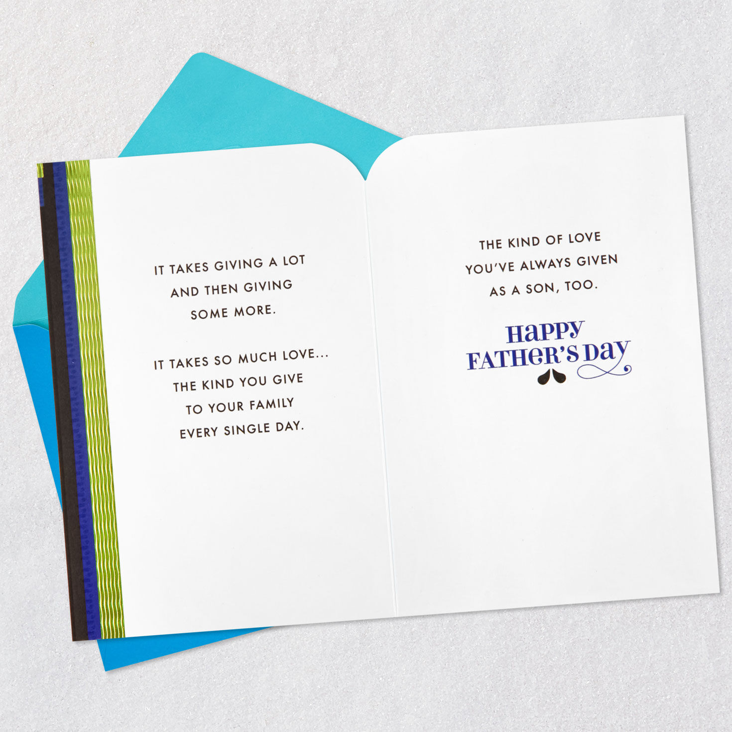 Colorful Arches Father's Day Card for Son Open Card with Envelope image number 4
