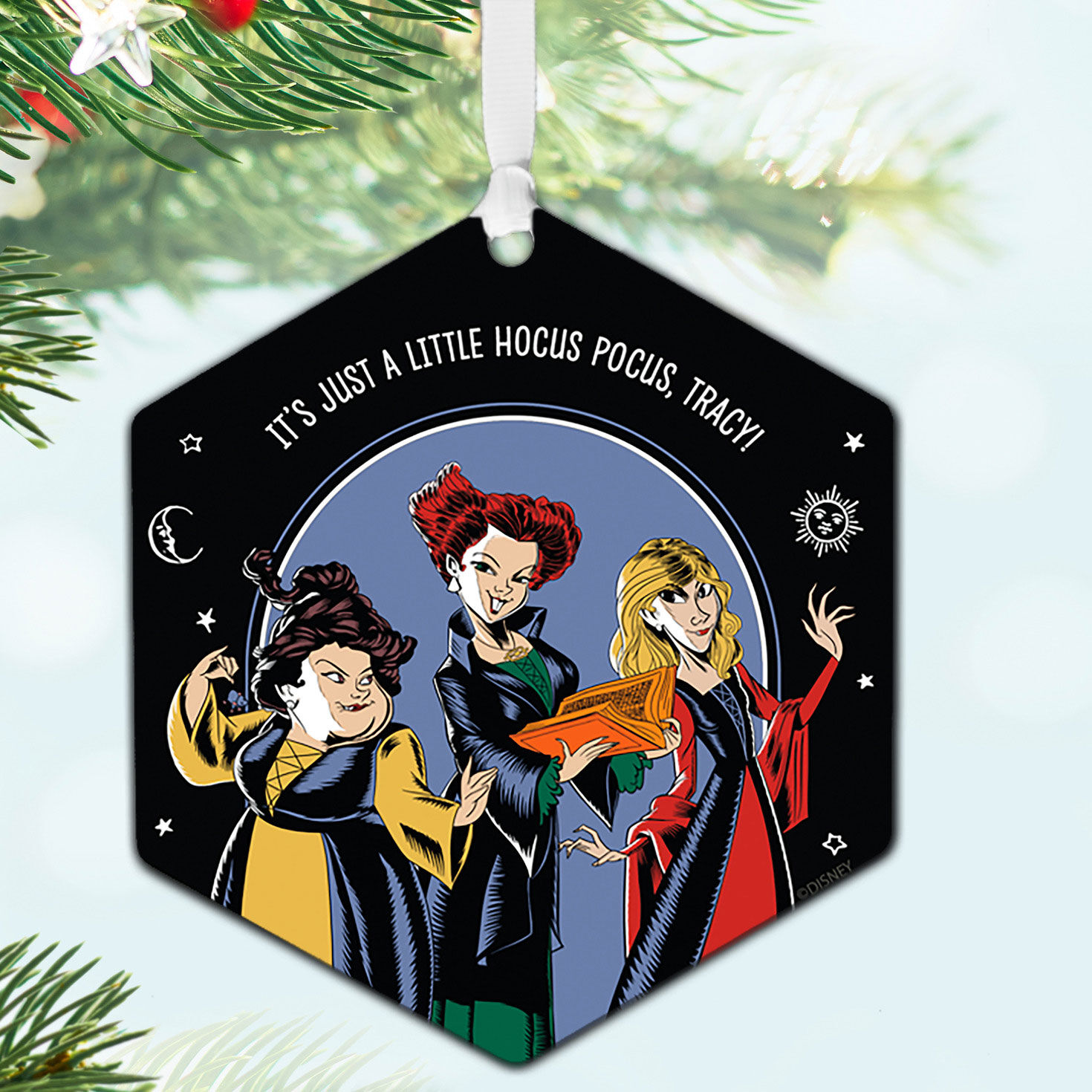 Disney Hocus Pocus Metal Personalized Ornament, Custom Text Personalized Ornaments Hallmark