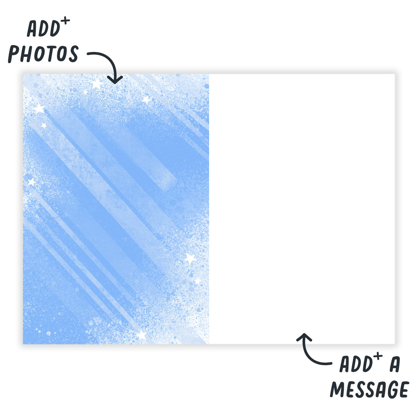 Red, White and Blue Patriotic Folded Photo Card  image number 3