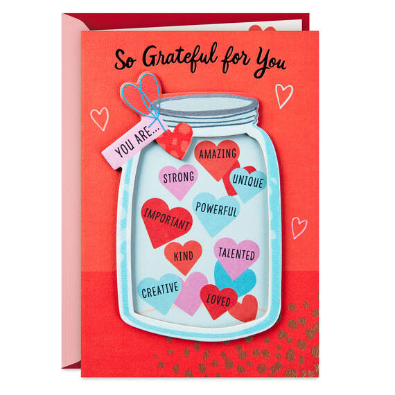 So Grateful for You Valentine's Day Card