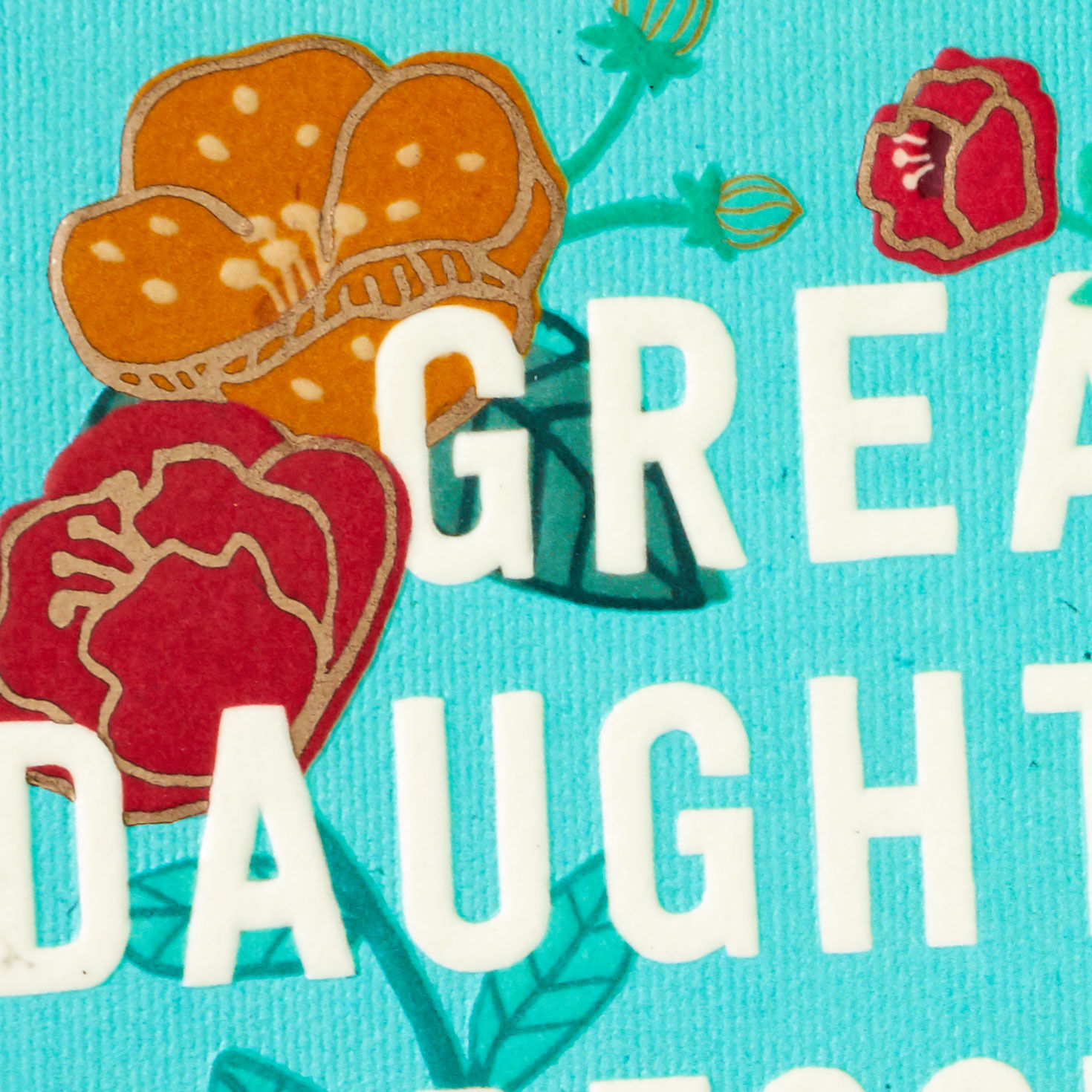 Flowers Hangable Print Daughter Mother's Day Card Card Front Detail image number 5