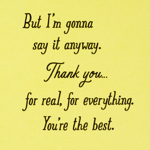 You're the Best Thank-You Card, 