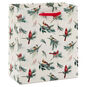 Winter Birds on Cream Small Christmas Gift Bag Back image number 6
