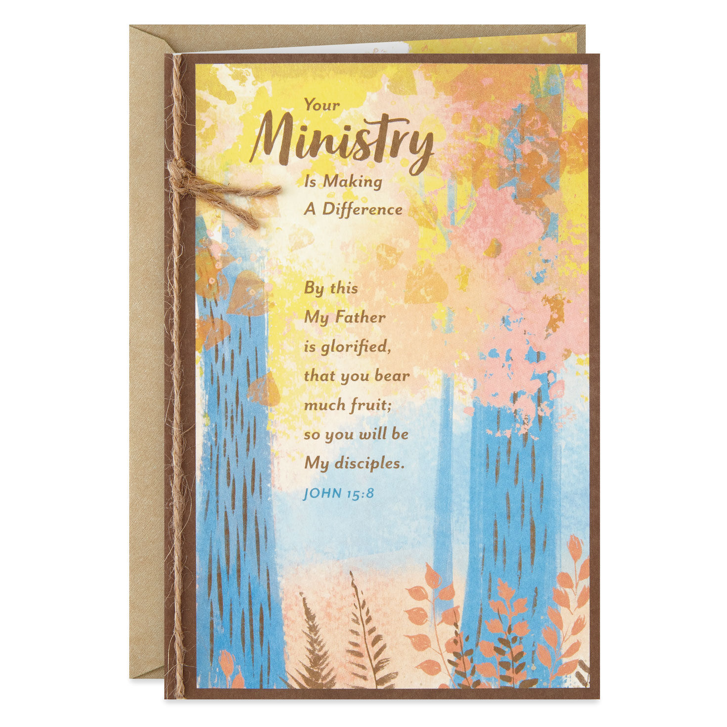 Your Ministry Makes A Difference Religious Thank You Card