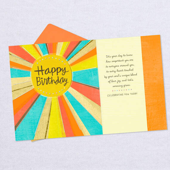 Sun Rays Birthday Card, , large image number 3