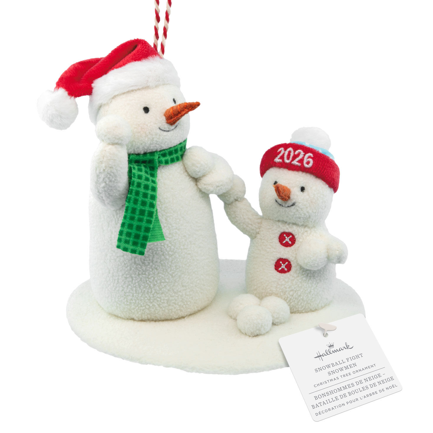 Snowball Fight 2026 Fabric Hallmark Ornament for only USD 17.95 | Hallmark
