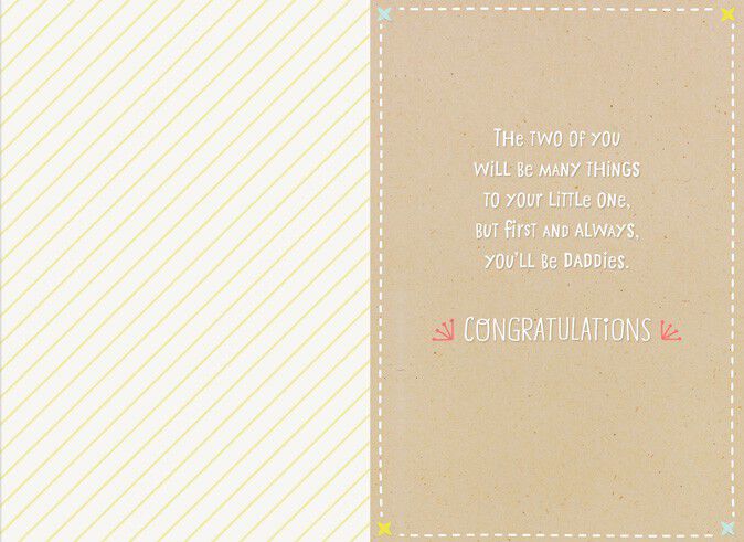 Huggers, Fans, Superheroes and Daddies! Baby Card