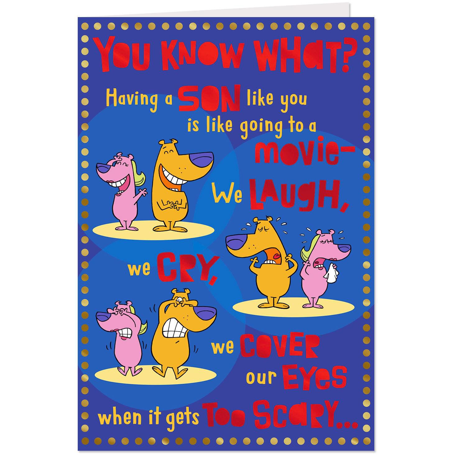 Like A Movie Funny Birthday Card For Son Greeting Cards Hallmark