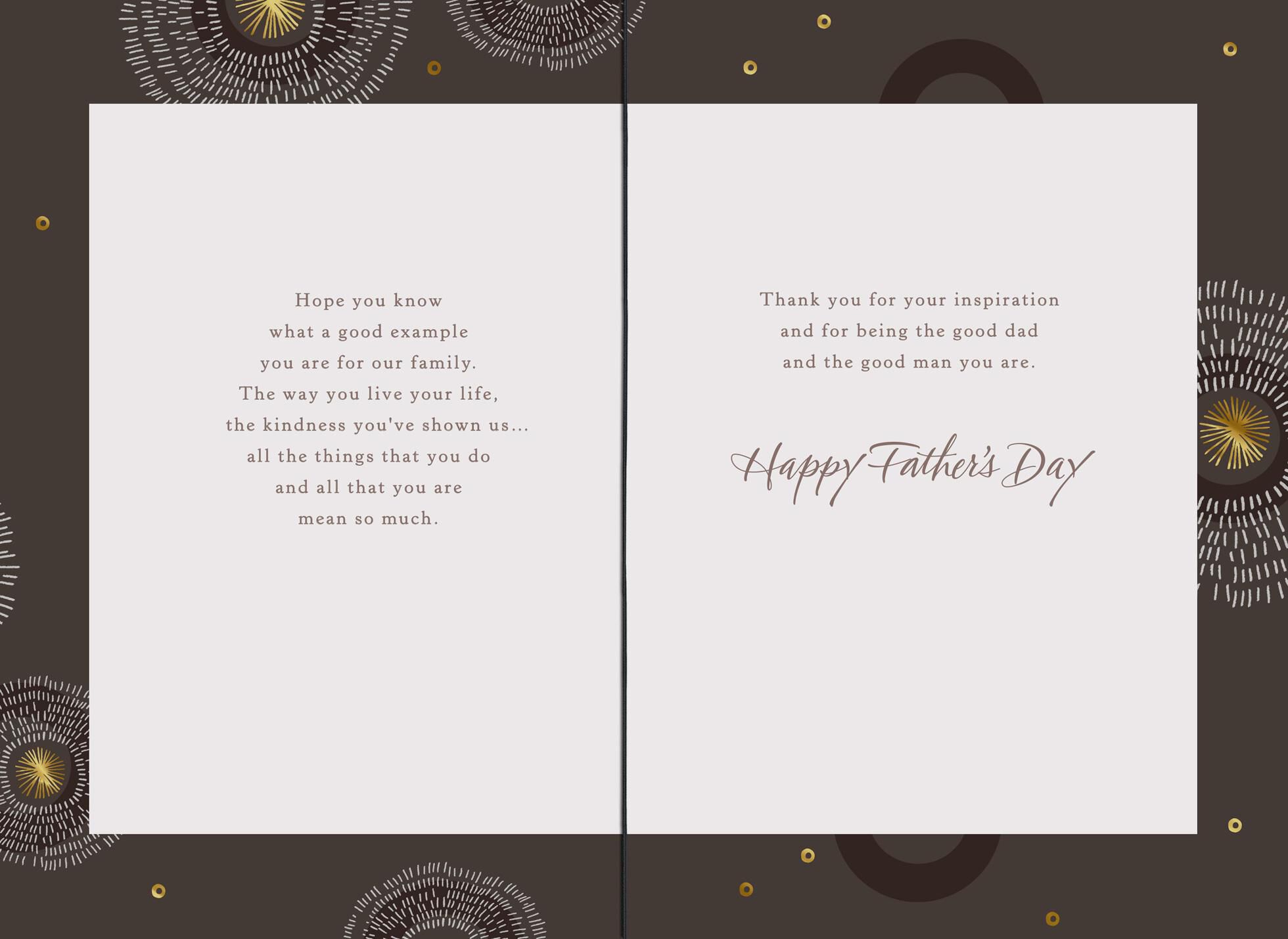 Such a Good Example Father's Day Card From Us