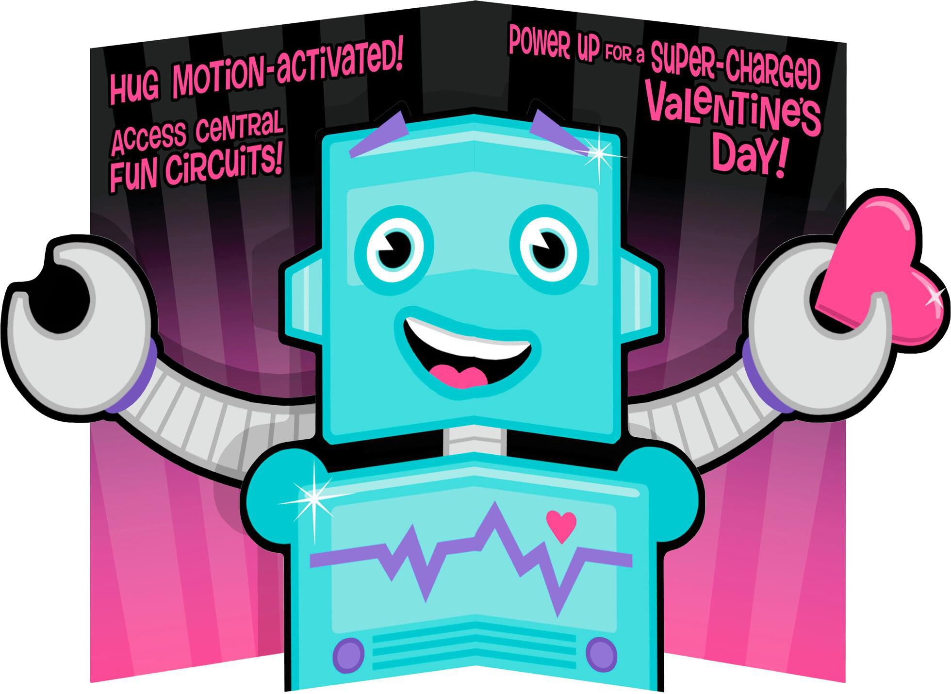 Super-Charged Robot Valentine's Day Sound Card