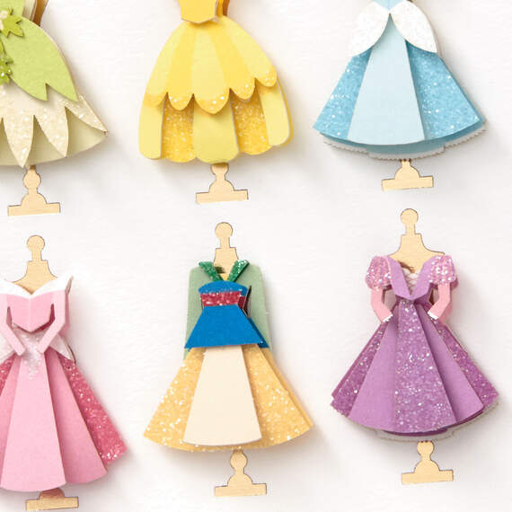 Disney Princess Dresses Blank Card - Greeting Cards
