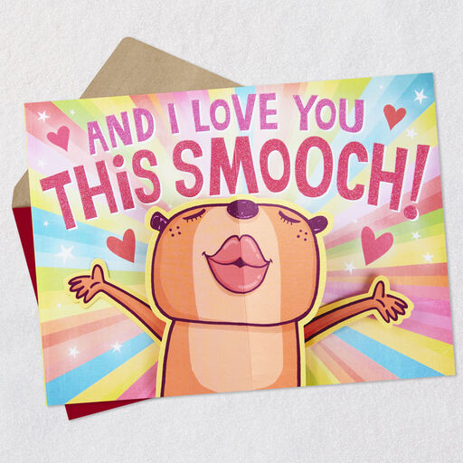 Love You This Smooch Pop-Up Sweetest Day Card, 
