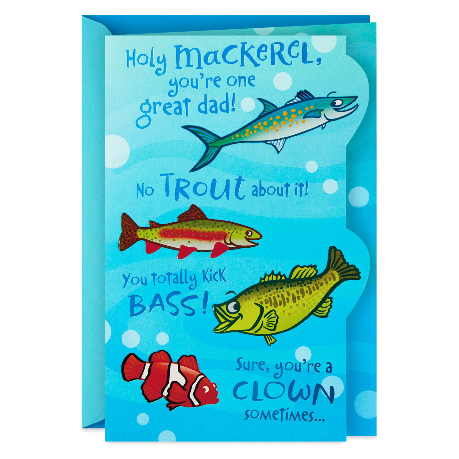Holy Mackerel, You're One Great Dad Funny Father's Day Card for Dad