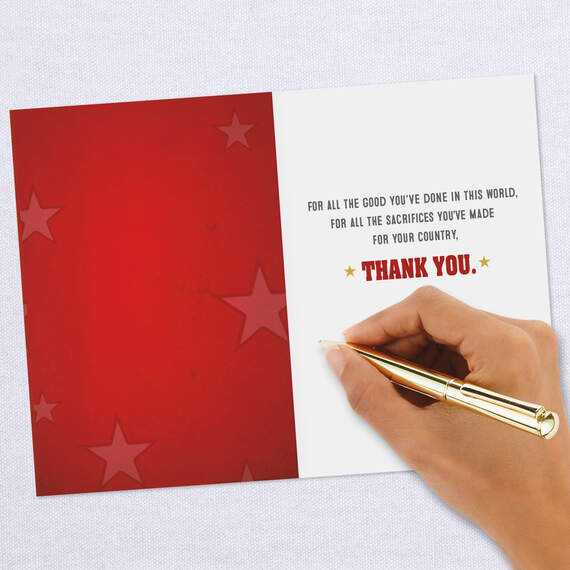 U.S. Marine Corp Grateful for Your Service Veterans Day Card, , large image number 6