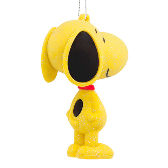 Peanuts® Snoopy Yellow Glitter Hallmark Ornament, , large image number 2